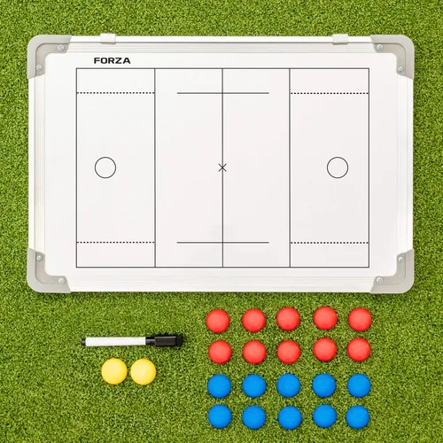 Miniatura 9 de FORZA Pizarra blanca de entrenamiento deportivo de doble cara de 18 x 12 pulgadas 13 opciones deportivas – Marcadores magnéticos, bolígrafo