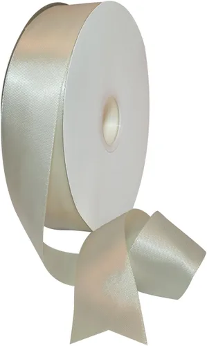 Miniatura 22 de Morex Ribbon Cinta de satén de doble cara de 1/4 pulgadas x 100 yardas, cinta blanca antigua para envolver regalos, tarjetas de regalo