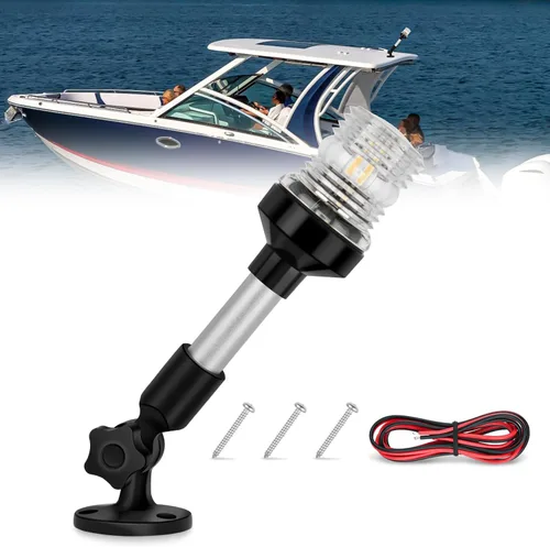 Miniatura 14 de Nilight Luz de navegación para barco marino, 2 unidades, 8 LED, rojo, verde, puerto LED, señales de estribor, luces de arco de 12 V, impermeables