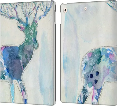 Miniatura 30 de Head Case Designs Wyanne - Funda de piel con licencia oficial de Wyanne Blue Watercolour Bear Animals 2, compatible con Apple iPad 10.2