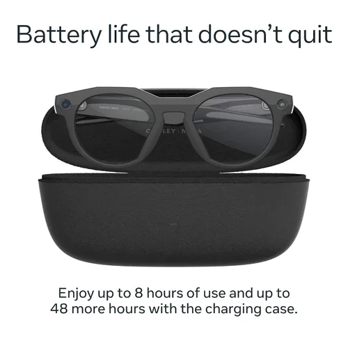 Miniatura 6 de Meta Oakley HSTN, Black Gafas inteligentes AI para hombres, mujeres — Cámara, audio, grabación de video — Lentes transparentes
