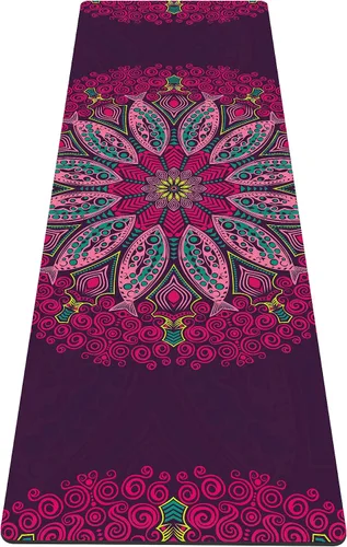 Miniatura 59 de nuveti Alfombrilla de yoga con estampado extra grueso de elastómero termoplástico antideslizante con bolsa de transporte, 72 x 24 pulgadas, extra