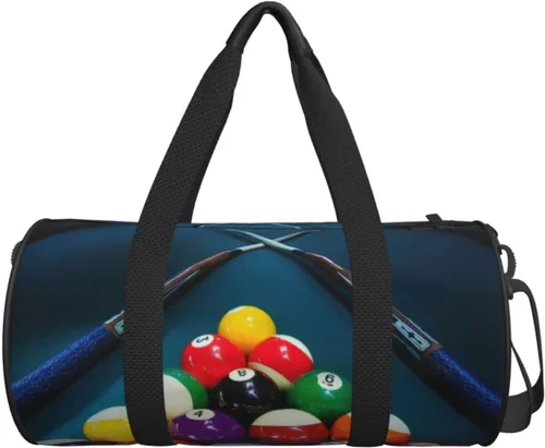 Miniatura 2 de CARRDKDK Bolsa cilíndrica de viaje de gran capacidad, bonita bolsa de deporte de gimnasio que puede sostener zapatos para mujeres y hombres, bolsa