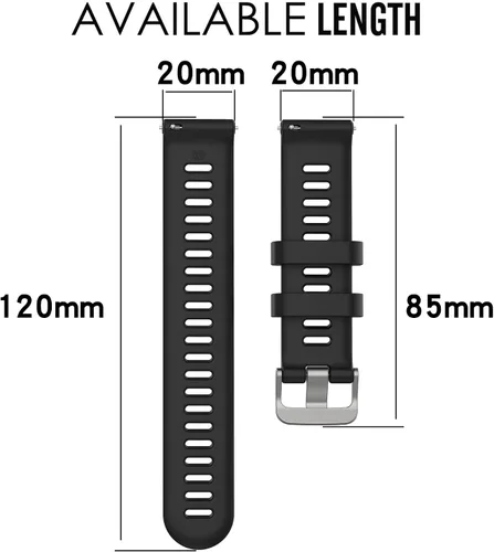 Miniatura 4 de Correa para Garmin Forerunner 55, banda de liberación rápida de repuesto para Garmin Forerunner 158 (sin rastreador, bandas de repuesto solamente)