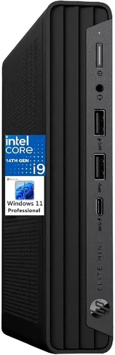 HP Elite Mini 800 G9 Elite - Computadora de escritorio para negocios, 14ª generación Intel 24-Core i9-14900T hasta 5.5GHz, 16GB DDR5 RAM, 1TB SSD,