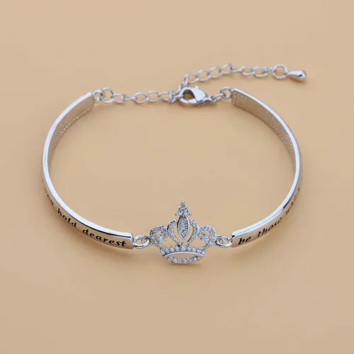 Miniatura 3 de LQRI Regalo de quinceañera Sweet 15 Gift Princess Crown Bracelet May the Dreams You Hold Dearest Be Those 15th Birthday Gift