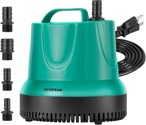 Miniatura 9 de VIVOSUN Bomba de agua sumergible de 260 GPH y 20 W para pecera, estanque, acuario, sistemas hidropónicos con cable de alimentación de 6 pies y 3