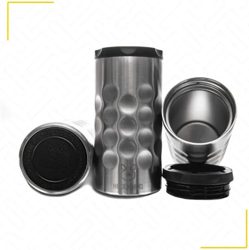 Miniatura 7 de Hooch Hog Slim - Enfriador de latas de acero inoxidable para latas delgadas de 12 onzas, 3 soportes aislados para latas de cerveza Michelob Ultra