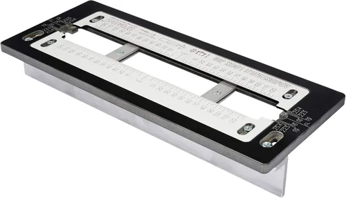 Trend Plantilla de cerradura comercial ajustable para placas frontales de cerradura de mortaja y pestillo, LOCK/JIG/B, Negro