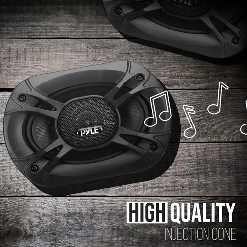 Miniatura 3 de Pyle Altavoces estéreo universales de 3 vías para automóvil, 400 W, 6 x 8 pulgadas, triaxial de alto volumen, audio profesional, altavoz universal
