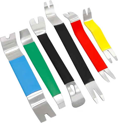 Miniatura 7 de Saihisday Herramienta de extracción de molduras automáticas, herramienta de palanca de metal, removedor de sujetadores automáticos para panel