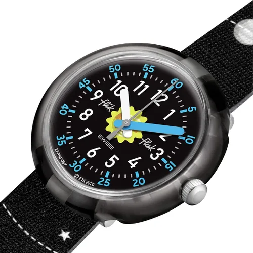 Miniatura 3 de Flik Flak SOLAR SYSTEM Reloj unisex para niños (Modelo ZFPNP097), negro, Negro -, Moderno