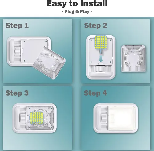 Miniatura 6 de 10 bombillas LED T10 921 922 912 194 para interior de caravana, bombillas LED superbrillantes, iluminación de repuesto 36-SMD 2835 6500K blanco frío