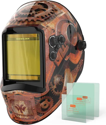 Miniatura 21 de YESWELDER - Máscara de soldar con oscurecimiento automático, funciona con energía solar, color real.