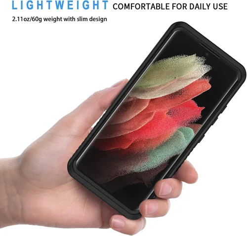 Miniatura 2 de Lanhiem - Funda para Samsung Galaxy S21, Funda Impermeable y a Prueba de Polvo IP68 con Protector de Pantalla Integrado, Funda Protectora