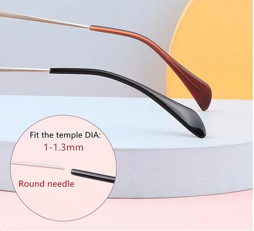 Miniatura 3 de BEHLINE Puntas para patillas de lentes de sol, almohadillas de repuesto para lentes de sol, puntas de extremo, retenedor, funda de tubo