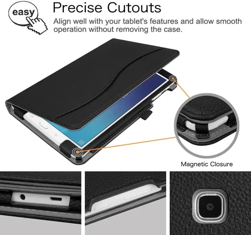 Miniatura 7 de Fintie Funda para Samsung Galaxy Tab E 9.6 2015 (modelo SM-T560/T561/T565/T567), protección de esquina multiángulo con soporte de visualización