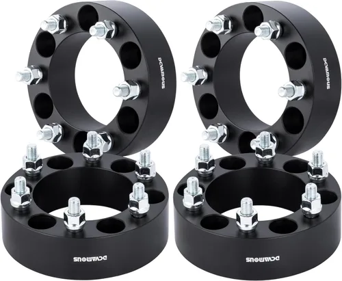 Miniatura 11 de 4PC Forged 6x5 to 6x5.5 Wheel Adapters 1 Inch with 12x1.5 Studs 78.1mm Bore Compatible with Chevy 6 Lug 6x127 Truck to 6x139.7 Rims for 2003-2006