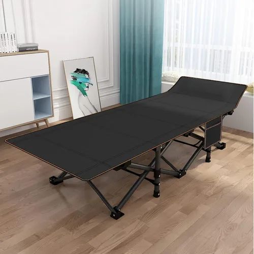 Miniatura 8 de DoCred Catre plegable XXL de gran tamaño con colchón, catre de dormir resistente, cama portátil para adultos al aire libre con bolsa de transporte