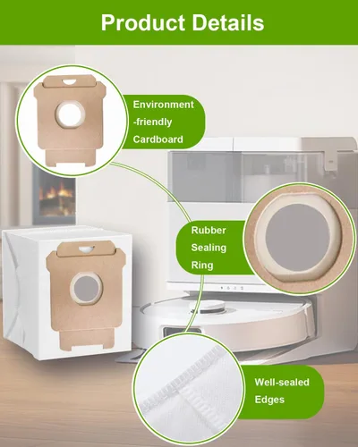 Miniatura 2 de ApexOne Paquete de 16 bolsas de vacío para iRobot Roomba 104 Combo, 105 Combo, 105 Vac, Plus 405 Combo, Max 705 Vac, Max 705 Combo, Plus 504 Vac