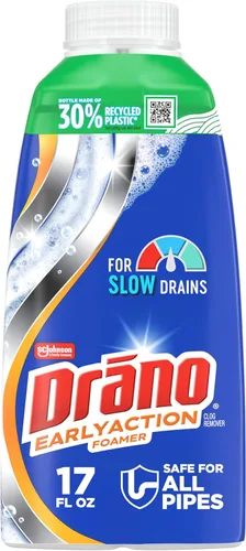 Miniatura 9 de Drano Removedor de obstrucciones de espuma de doble fuerza, línea comercial, 17 onzas