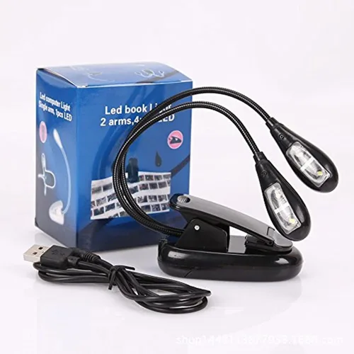 Miniatura 2 de Luz de soporte de música, luz LED de lectura de libros, luz USB y funciona con baterías/luces portátiles para piano de viaje, lector electrónico