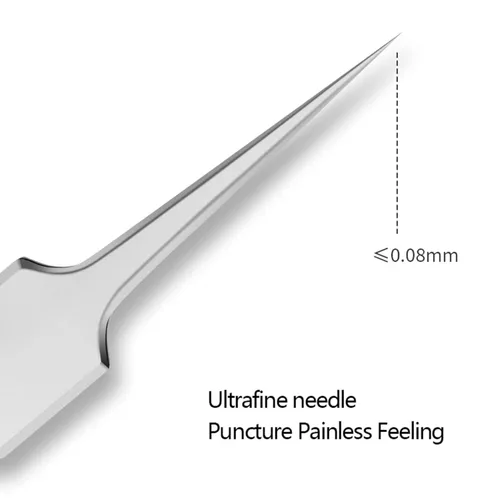 Miniatura 3 de Pinzas para eliminar espinillas de acné, con caja, de acero inoxidable, extractor de puntos negros, para salón de belleza y hogar plateado