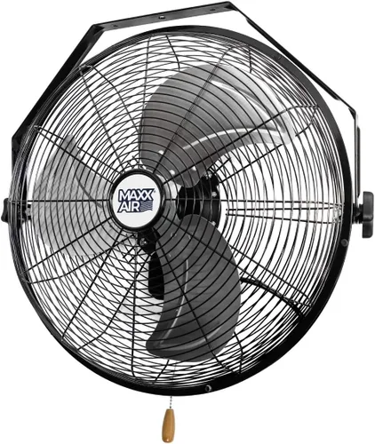 Ventilador de 18 pulgadas con soporte de pared MaxxAir HVWM18