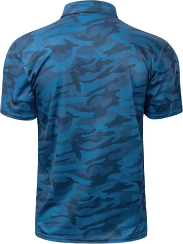 Miniatura 41 de TAPULCO Camisetas tipo polo de secado rápido para hombre, diseño de camuflaje, atléticas, ligeras, transpirables, casuales, para golf