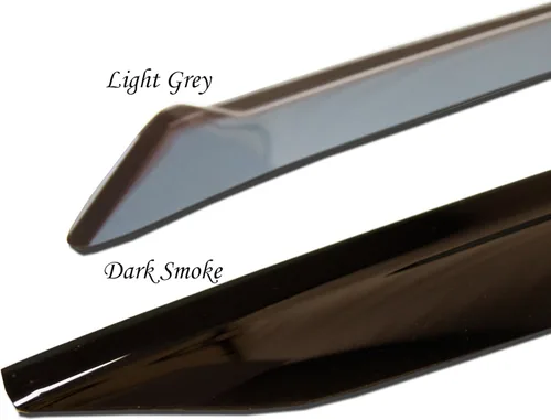 Miniatura 3 de LWD2-799 Deflector de visera de ventana de montaje exterior, color gris claro, juego de 4 piezas compatible con Honda Fit 2015-2016