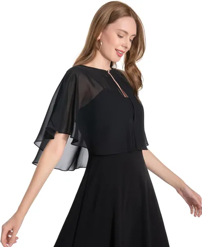 Miniatura 2 de Capelets for Women Soft Chiffon Shawls Wraps Shurg for Evening Wedding Capes Bolero Cover Up