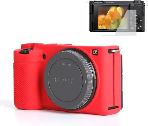 Miniatura 7 de Pocoukate Funda para cámara Sony ZV-E10 / ZV-E10L, estilo Vlog Alpha ZV-E10 ZV-E10L Cámara digital antiarañazos, ajuste delgado, funda suave