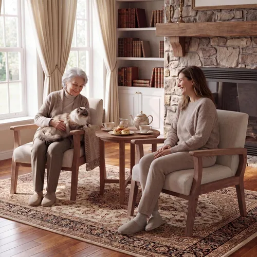 Miniatura 9 de HNY Sillas modernas de mediados de siglo, sillas decorativas de lino con marco de madera maciza, sillón para sala de estar, dormitorio, oficina