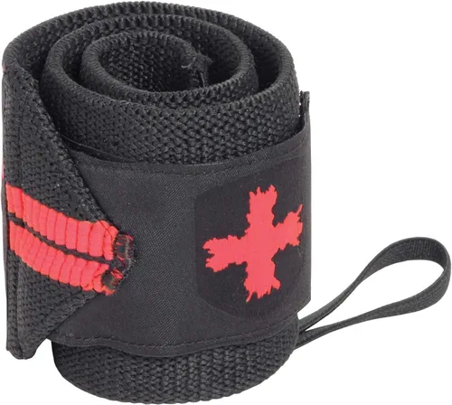 Miniatura 3 de Harbinger Red Line - Muñequeras de levantamiento de pesas de 18 pulgadas para hombres y mujeres (par)