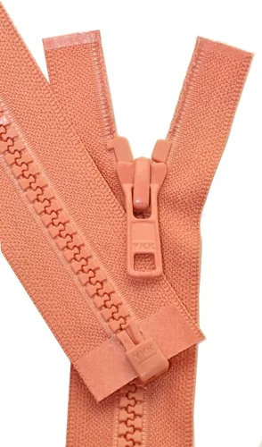 Miniatura 3 de YKK Cremallera Vislon de 22 pulgadas, 5 separadores de plástico moldeado, peso medio por cada uno (color seleccionado) (rosa azafrán - 806)