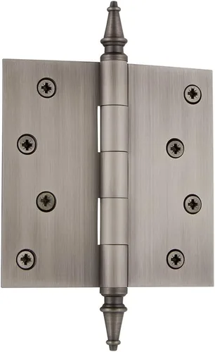 Miniatura 76 de Grandeur Hardware 824304 Bisagra residencial con punta de bellota de 3.5 pulgadas con esquinas de radio de 5/8 pulgadas en peltre antiguo