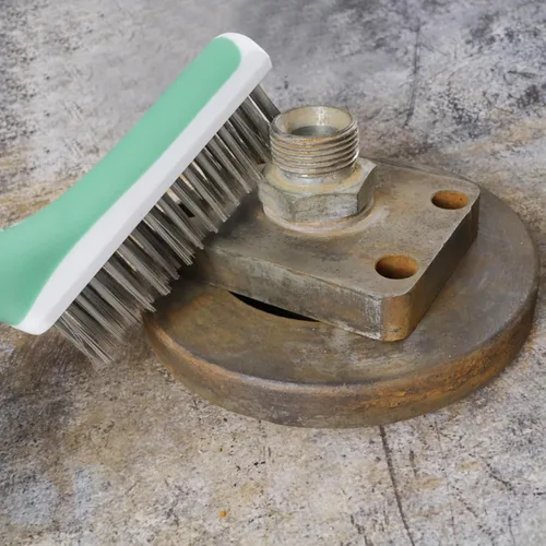Miniatura 6 de 2 cepillos de alambre de cerdas de acero inoxidable para limpiar el óxido, limpiador de arañazos de metal resistente para quitar pintura, soldadura