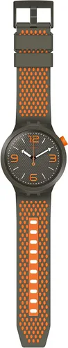 Miniatura 2 de Swatch Reloj de cuarzo para hombre con correa de silicona, gris, 23 (Modelo SO27M101)
