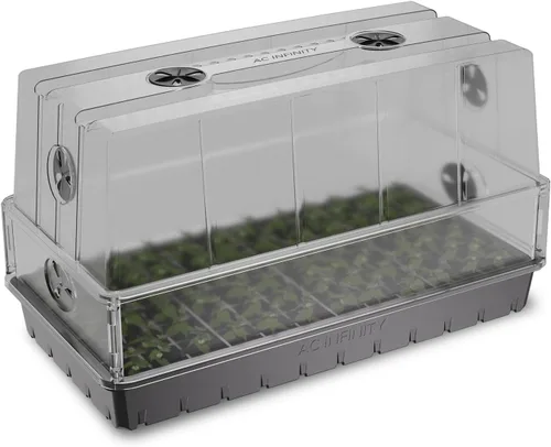 Miniatura 10 de AC Infinity Cúpula de Humedad, Kit de Germinación de Alta Resistencia con Cúpula de 3 mm de Grosor, Bandeja Resistente con Goteo, Bandeja