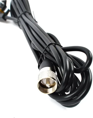 Miniatura 6 de HYS Antena de látigo Amateur UHF NMO de 17.7 pulgadas, 3.5dBi 462MHz–467MHz, W/13ft RG58 Cable coaxial techo NMO Montaje Antena con UHF MALE/PL259/L