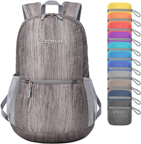 Miniatura 31 de ZOMAKE Mochila ultraligera plegable de 20L, mochilas plegables pequeñas resistentes al agua para senderismo, mochila de día colapsable para mujeres