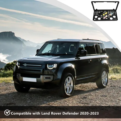 Miniatura 4 de Estante de almacenamiento de metal plegable de metal para puerta trasera de coche para Land Rover Defender 2020-2021 piezas de automóviles