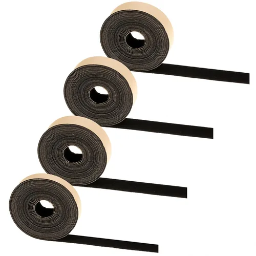 Miniatura 3 de Mesheshe Cinta de fieltro de poliéster autoadhesiva de 1/2 pulgada x 16 pies, rollo de cinta de terciopelo fino con respaldo adhesivo para borde