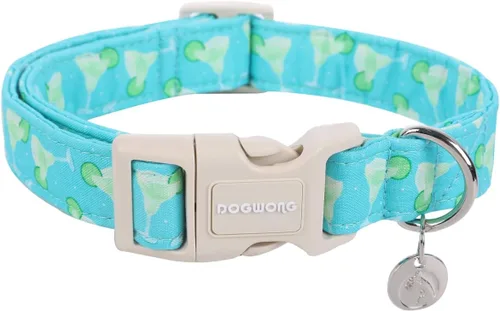 Miniatura 45 de DOGWONG Collar de perro de San Valentín, collar de perro con estampado de corazones para perros grandes, lindos collares de primavera, hembra