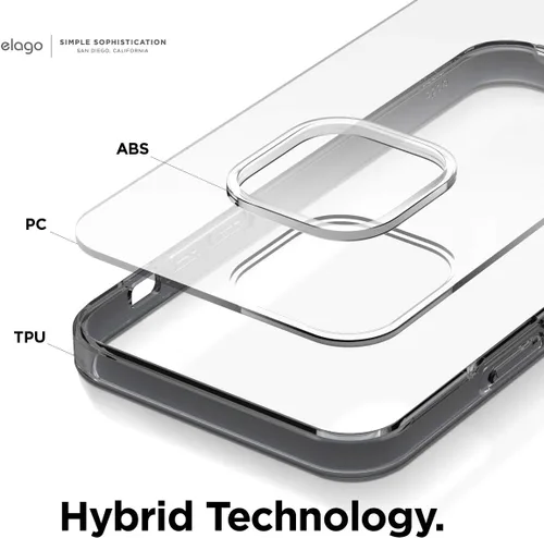 Miniatura 3 de elago Funda híbrida transparente compatible con iPhone 12 Pro Max de 6.7 pulgadas (negro) - Funda protectora a prueba de golpes