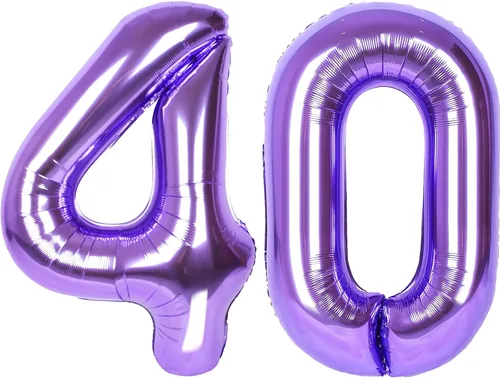 Miniatura 35 de SINBEE Globo dorado del número 10, papel de aluminio Mylar de 40 pulgadas, decoración de fiesta reutilizable para cumpleaños, aniversario, Oro