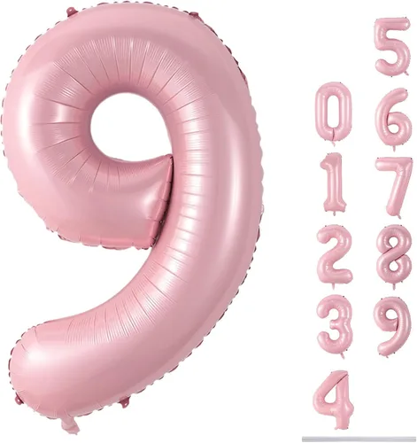 Miniatura 150 de Globo dorado champán con el número 5, globos de aluminio autoinflables grandes de 40 pulgadas del 0 al 9, globo de helio digital 5 dorado claro