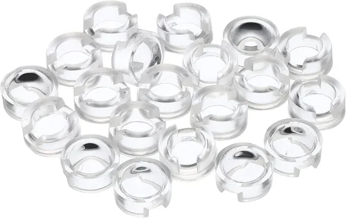 Miniatura 10 de PATIKIL Lente convexa LED de 0.512 in, paquete de 20 lentes de condensador óptico convexo de ángulo de haz de 15 grados para cámaras infrarrojas