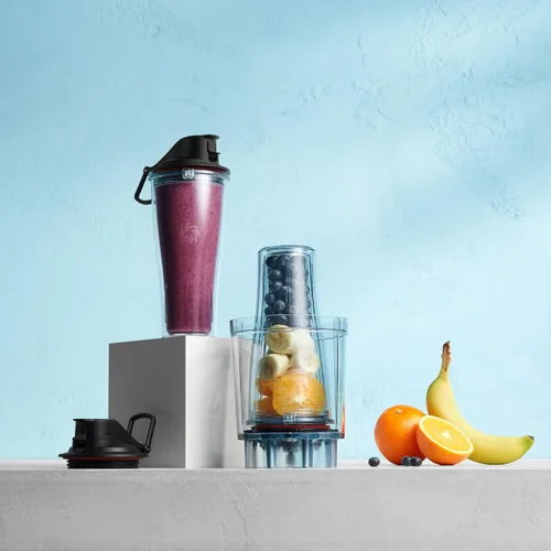Miniatura 9 de Adaptador de taza personal Vitamix, libre de BPA, apto para lavavajillas, dos tazas de licuadora de 20 onzas, dos tapas y un adaptador de licuadora