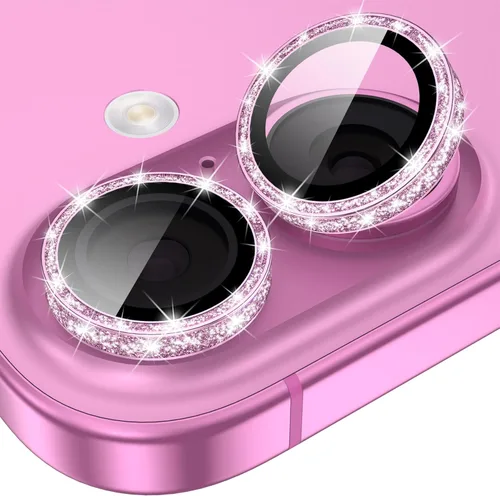 Miniatura 13 de YWXTW Protector de lente de cámara para iPhone 15/15 Plus/16e/ 17e, anillo de metal antiarañazos individual protector de pantalla de vidrio templado